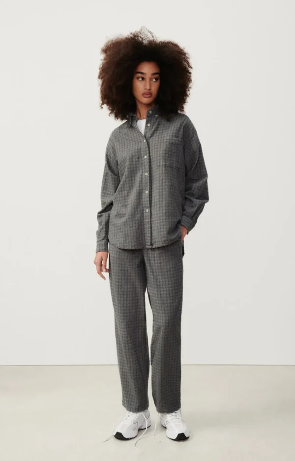 American Vintage | Damenbluse Jofty Kies Meliert