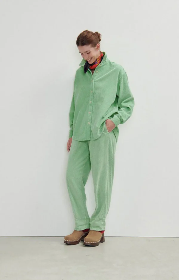 American Vintage | Damenbluse Padow Gurke Vintage