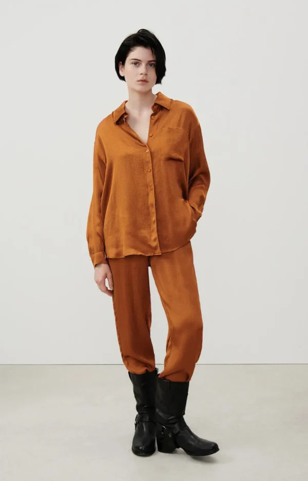 American Vintage | Damenbluse Shaning Zimt