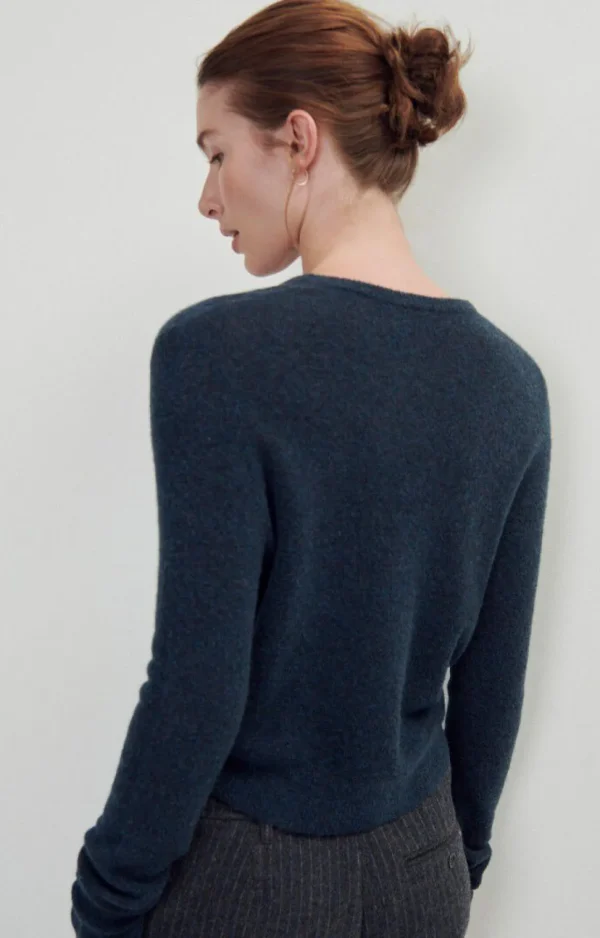 American Vintage | Damencardigan Razpark Abysse Meliert