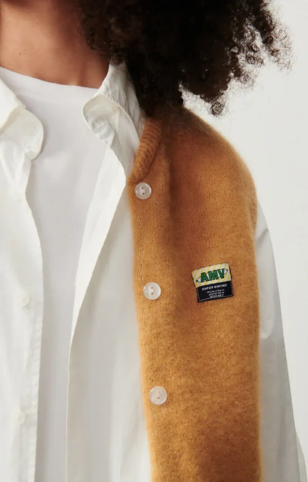 American Vintage | Damencardigan Vitow Croissant Meliert