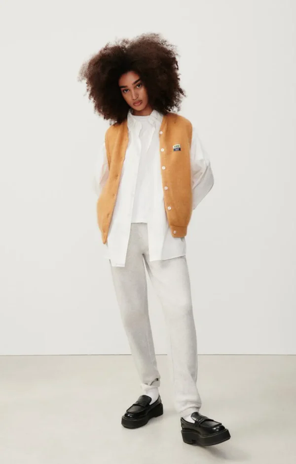 American Vintage | Damencardigan Vitow Croissant Meliert