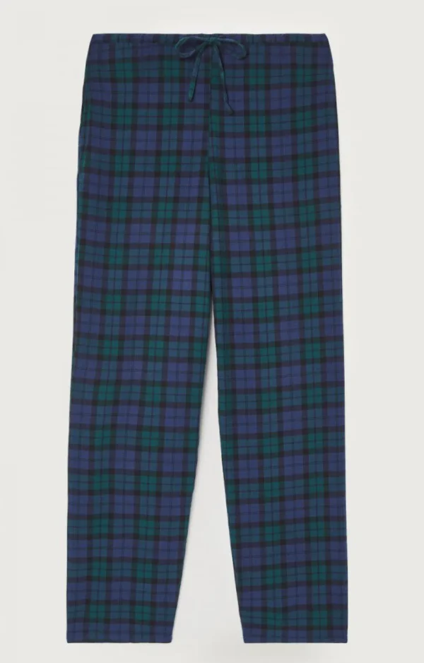 American Vintage | Damenhose Yuzy Gruner Lila Tartan
