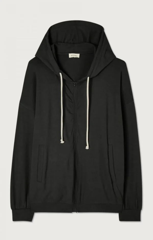 American Vintage | Damenkapuzenpullover Ypawood Kohlenstoff Meliert