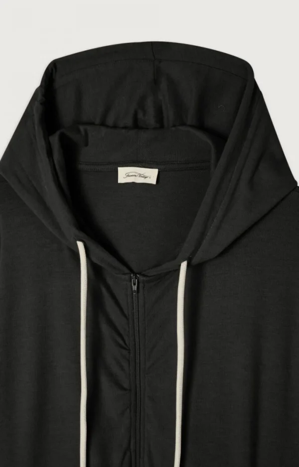 American Vintage | Damenkapuzenpullover Ypawood Kohlenstoff Meliert