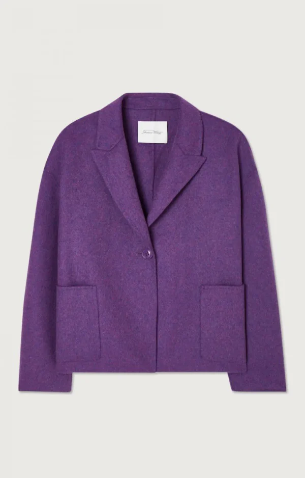 American Vintage | Damenmantel Dadoulove Aubergine Meliert