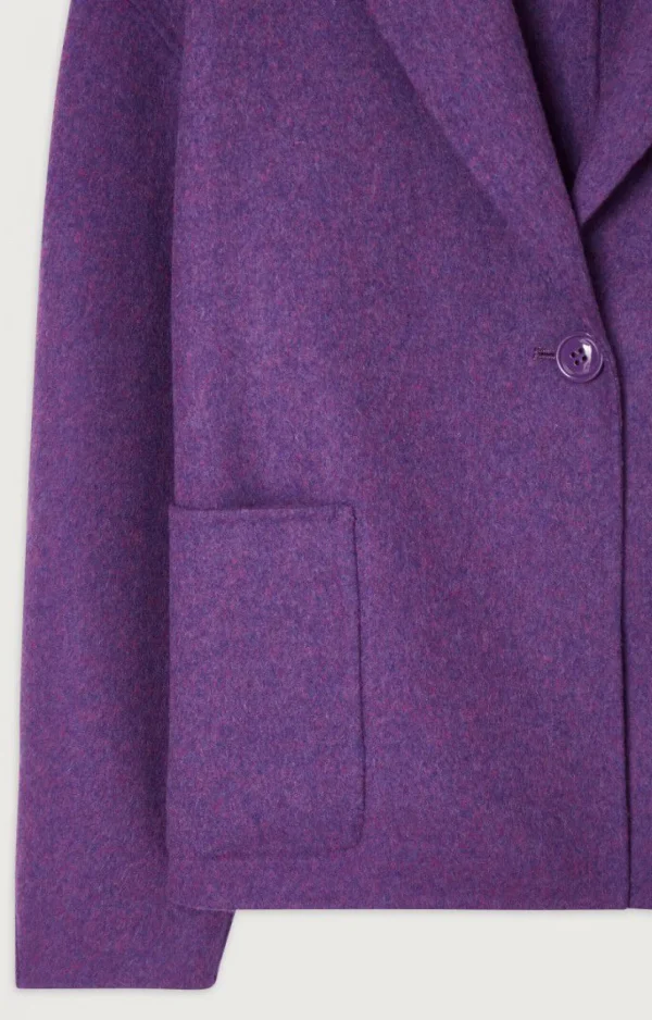 American Vintage | Damenmantel Dadoulove Aubergine Meliert