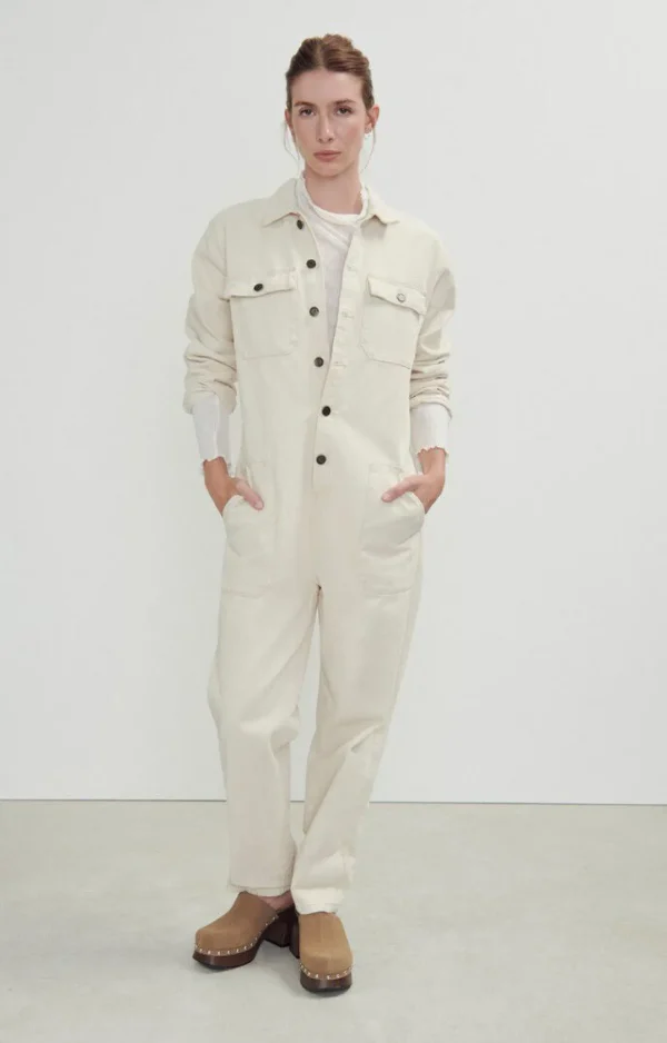 American Vintage | Damenoverall Snopdog Ecru