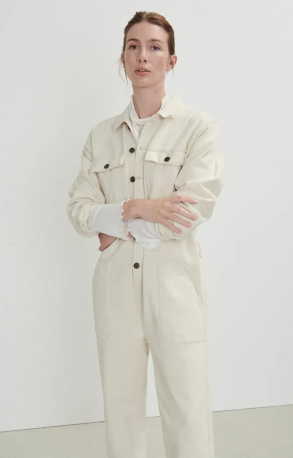 American Vintage | Damenoverall Snopdog Ecru