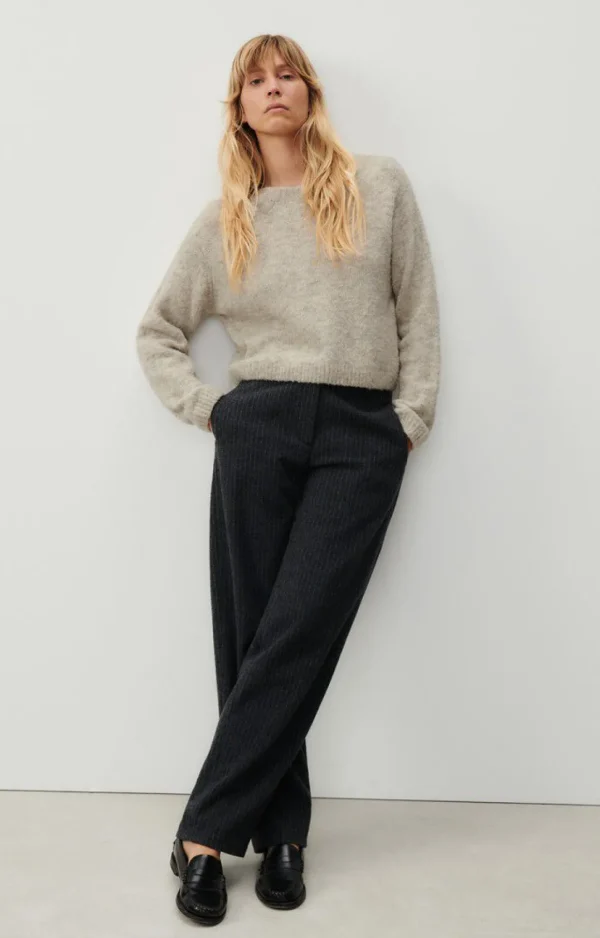 American Vintage | Damenpullover Cikoya Vlies Meliert