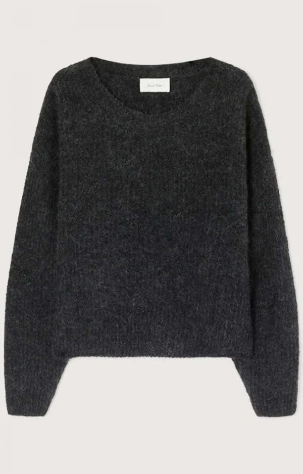American Vintage | Damenpullover East Anthrazit Meliert