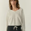American Vintage | Damenpullover Razpark Ecru Multimeliert
