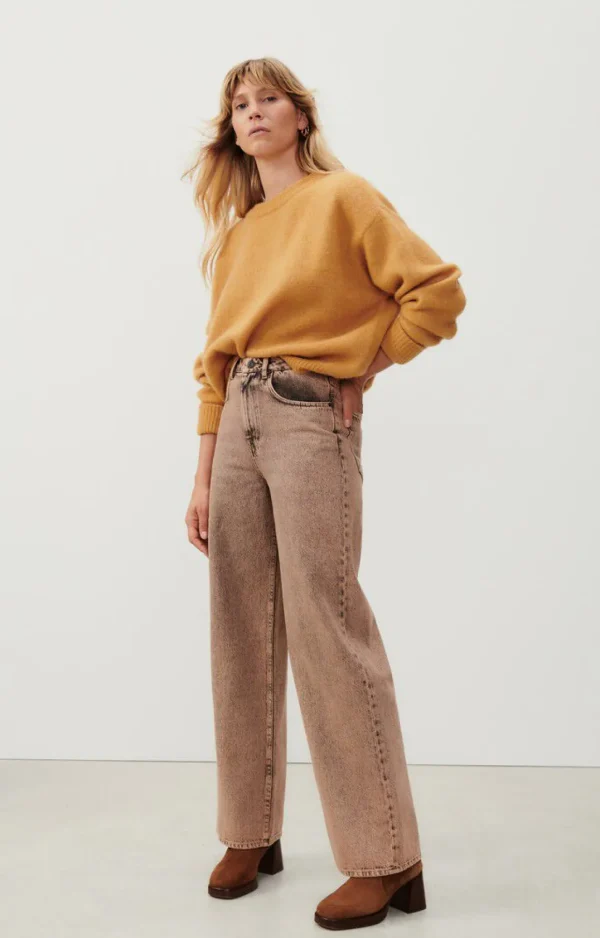 American Vintage | Damenpullover Vitow Croissant Meliert