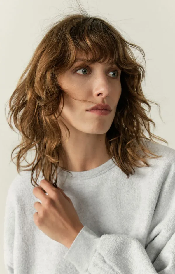 American Vintage | Damensweatshirt Bobypark Arktis Meliert