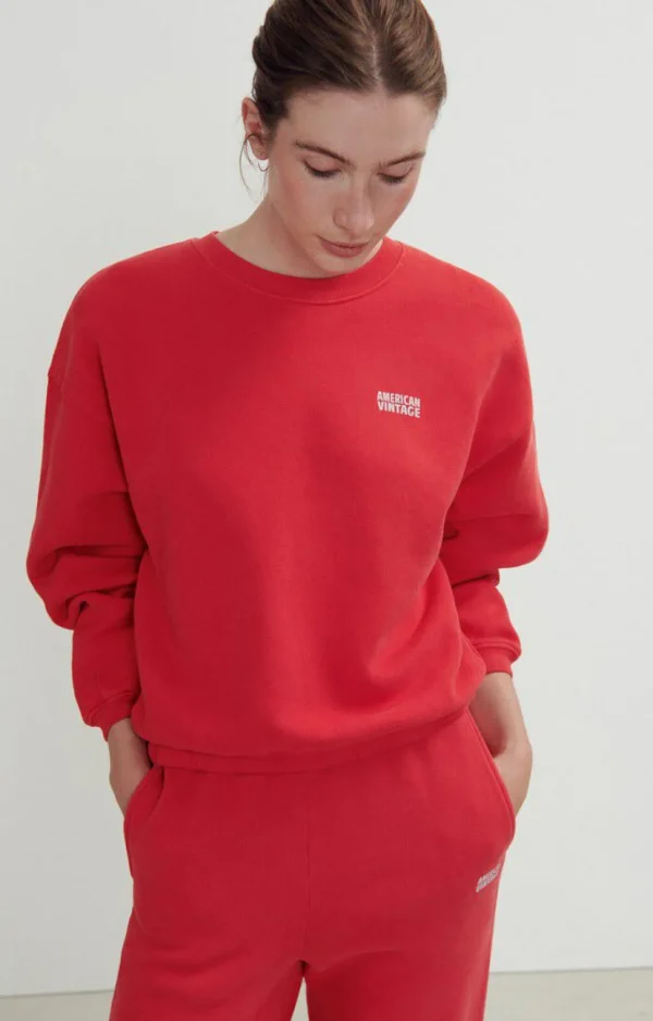 American Vintage | Damensweatshirt Izubird Salsa Vintage
