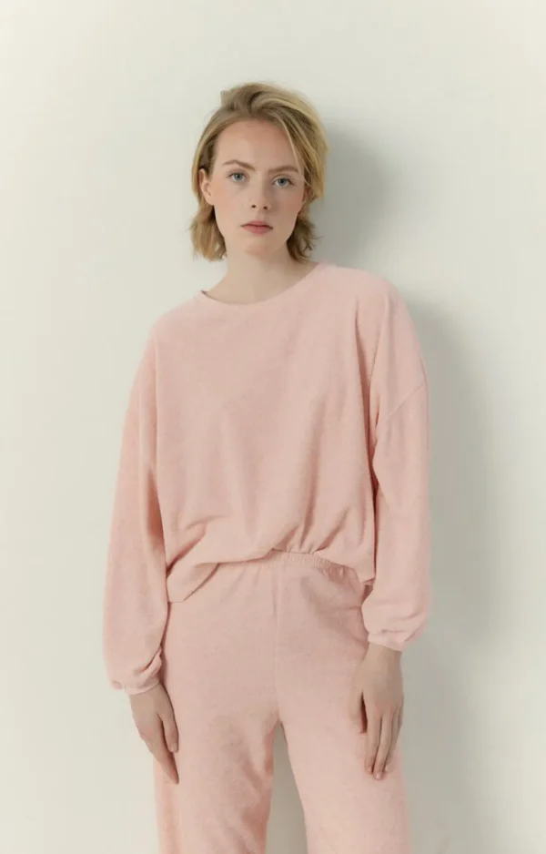 American Vintage | Damensweatshirt Ukoz Baby Doll Meliert