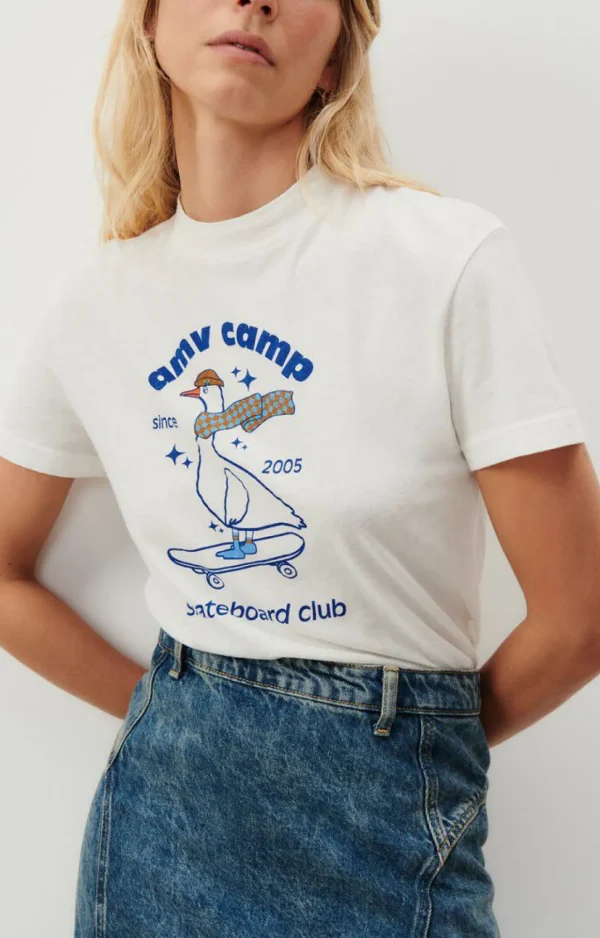 American Vintage | Damen-T-Shirt Aksun Mildred Weiss