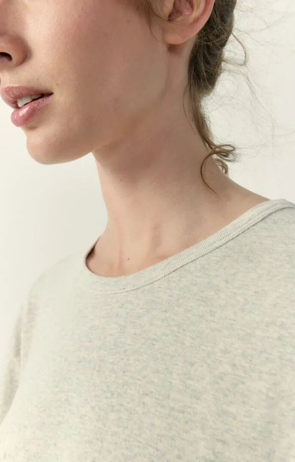 American Vintage | Damen-T-Shirt Bozy Creme Meliert