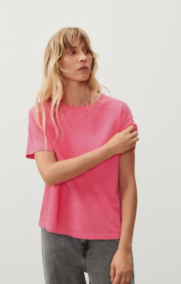 American Vintage | Damen-T-Shirt Fizvalley Neonpink