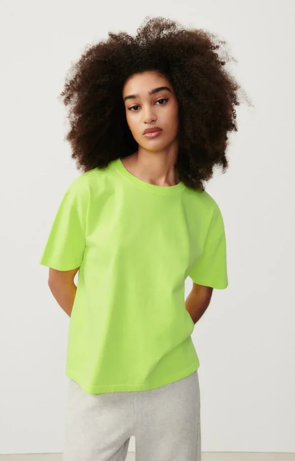 American Vintage | Damen-T-Shirt Fizvalley Neongelb