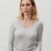 American Vintage | Damen-T-Shirt Jacksonville Vlies Meliert