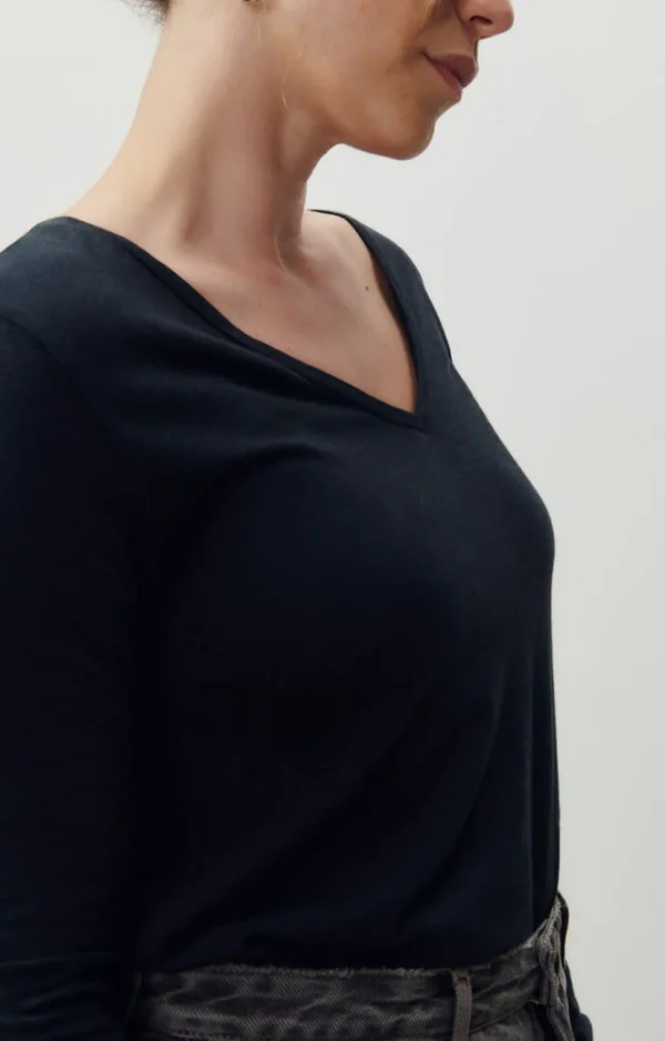 American Vintage | Damen-T-Shirt Jacksonville Navy