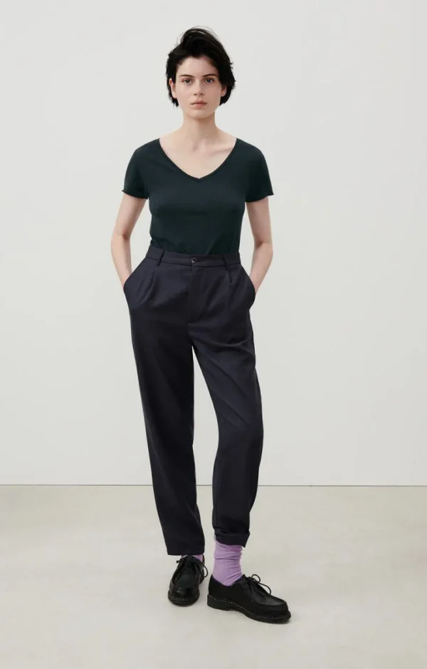 American Vintage | Damen-T-Shirt Jacksonville Navy
