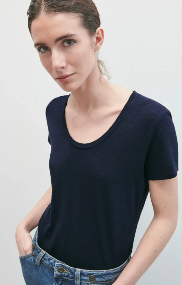 American Vintage | Damen-T-Shirt Jacksonville Navy