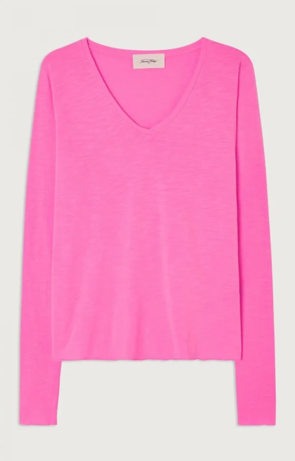 American Vintage | Damen-T-Shirt Jacksonville Neonpink