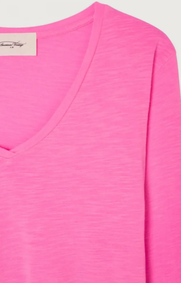 American Vintage | Damen-T-Shirt Jacksonville Neonpink