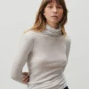 American Vintage | Damen-T-Shirt Massachusetts Grau Meliert
