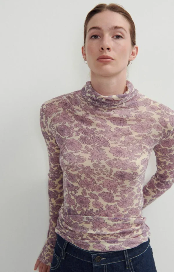 American Vintage | Damen-T-Shirt Massachusetts Jeanne
