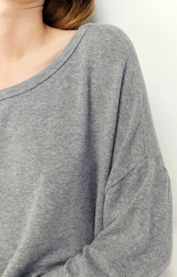 American Vintage | Damen-T-Shirt Vetington Grau Meliert
