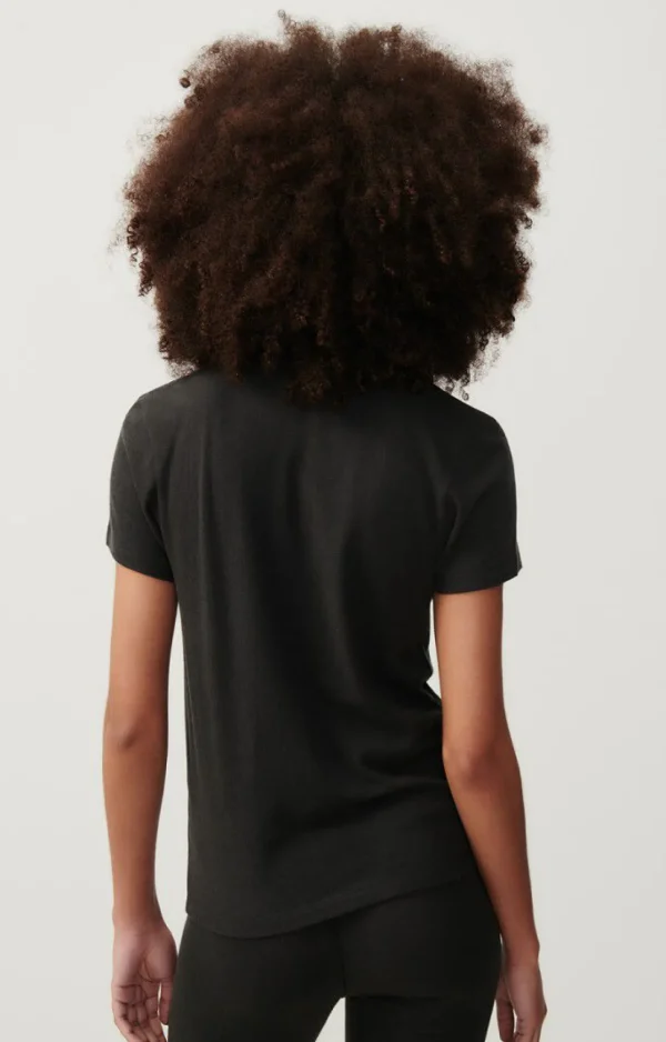 American Vintage | Damen-T-Shirt Ypawood Kohlenstoff Meliert