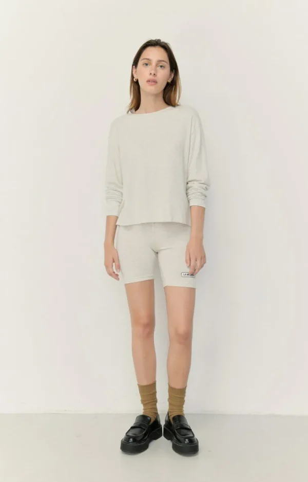 American Vintage | Damen-T-Shirt Ypawood Grau Meliert