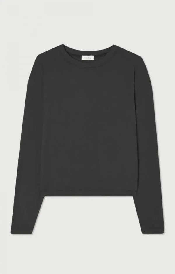 American Vintage | Damen-T-Shirt Ypawood Kohlenstoff Meliert