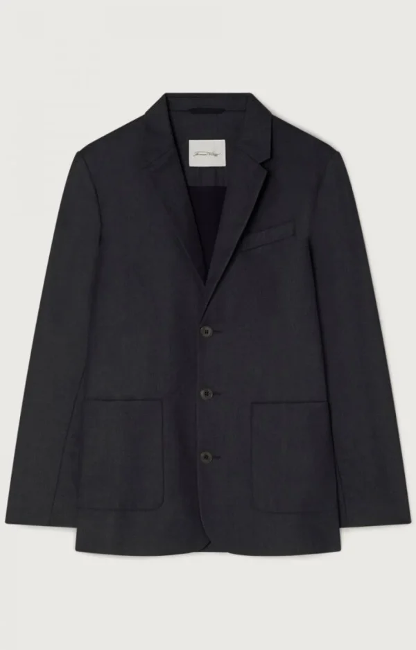 American Vintage | Herrenblazer Tabinsville Navy Meliert