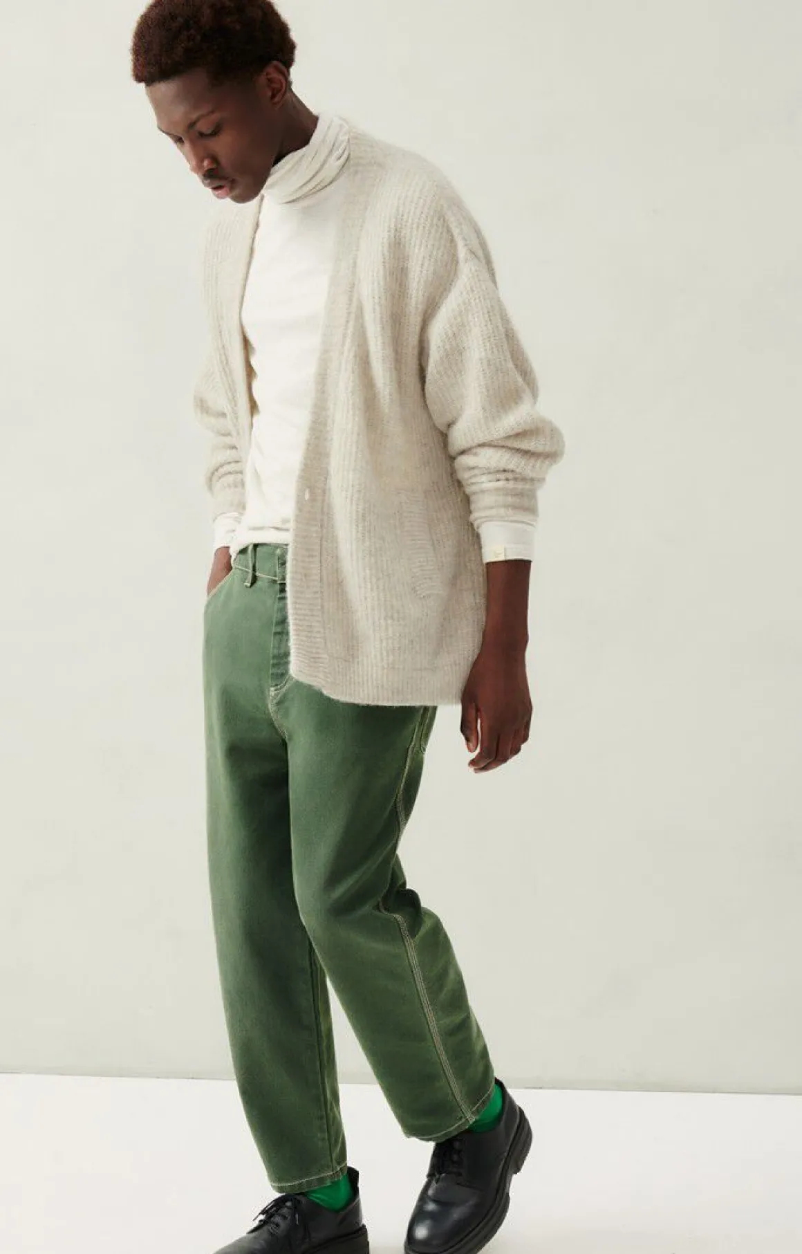 herrencardigan_east_3-1.webp American Vintage | Herrencardigan East Pulverschnee Meliert