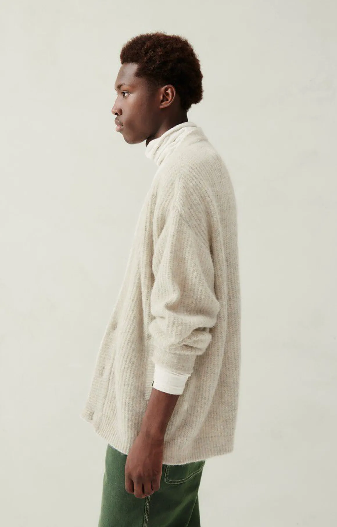 herrencardigan_east_6.webp American Vintage | Herrencardigan East Pulverschnee Meliert