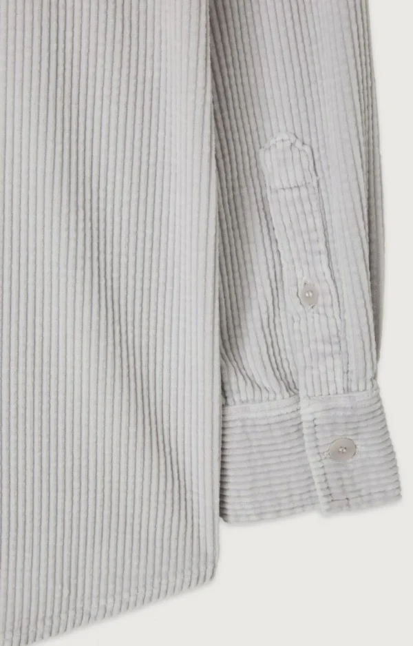 American Vintage | Herrenhemd Padow Silber Vintage
