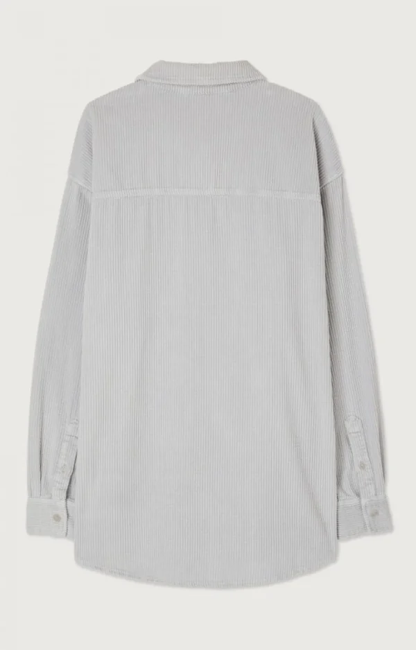 American Vintage | Herrenhemd Padow Silber Vintage