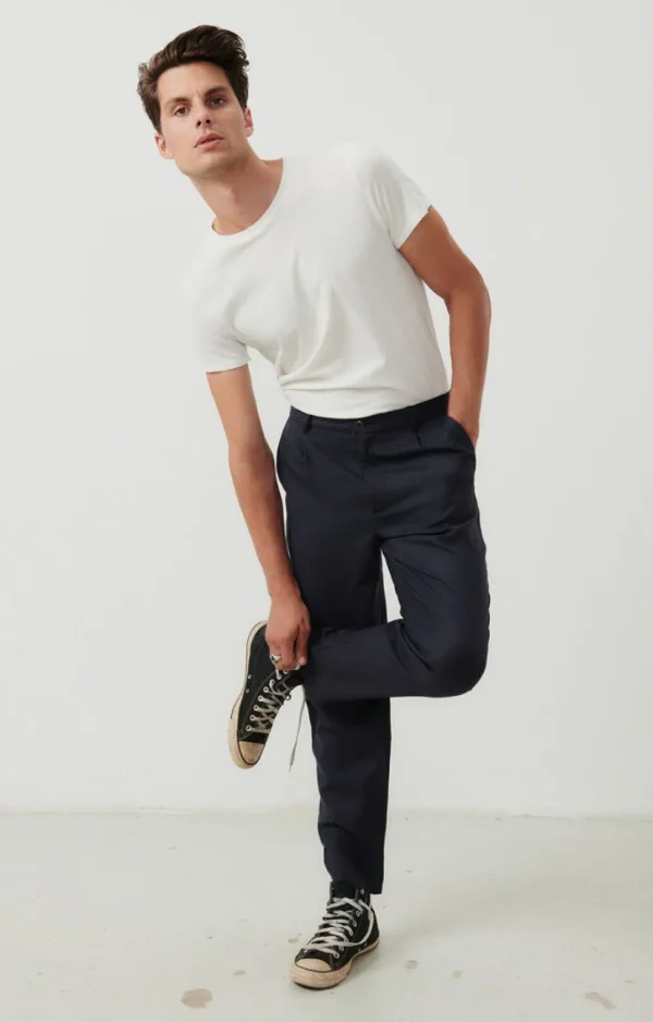 American Vintage | Herrenhose Tabinsville Navy Meliert