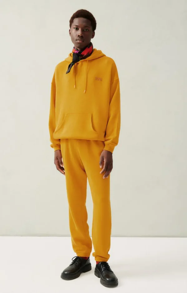American Vintage | Herrenkapuzensweatshirt Izubird Senf Vintage