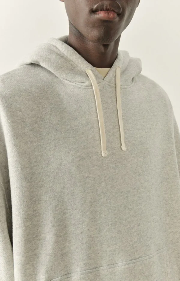 American Vintage | Herrenkapuzensweatshirt Kodytown Vlies Meliert