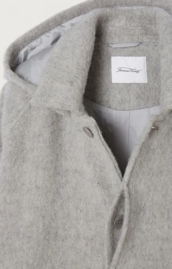 American Vintage | Herrenmantel Roly Wolke Meliert