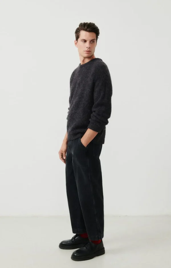 American Vintage | Herrenpullover East Anthrazit Meliert