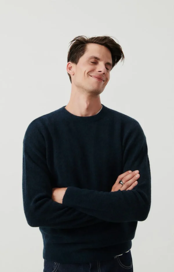 American Vintage | Herrenpullover Razpark Abysse Meliert