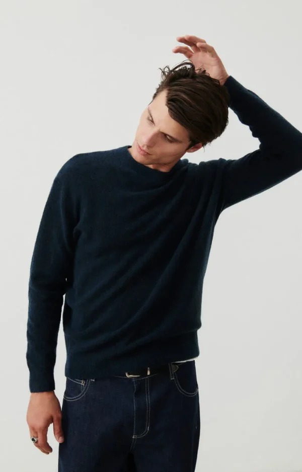 American Vintage | Herrenpullover Razpark Abysse Meliert