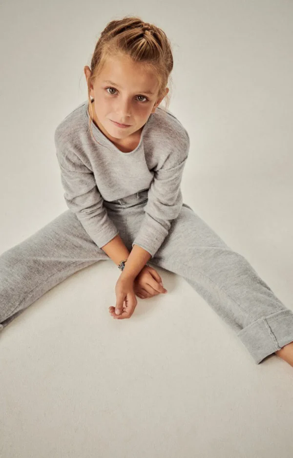 American Vintage | Kinderpullover Zyrobow Grau Meliert