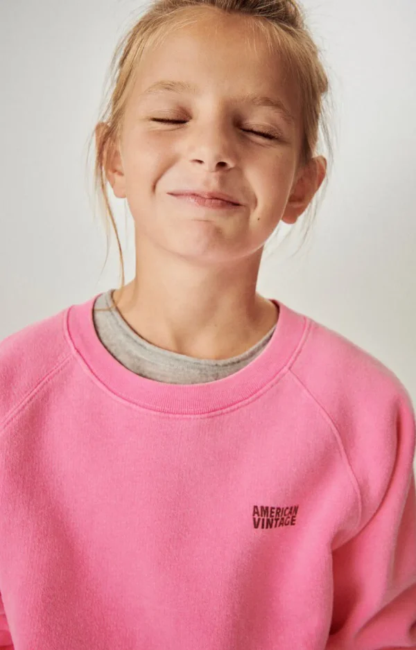 American Vintage | Kindersweatshirt Izubird Neonpink